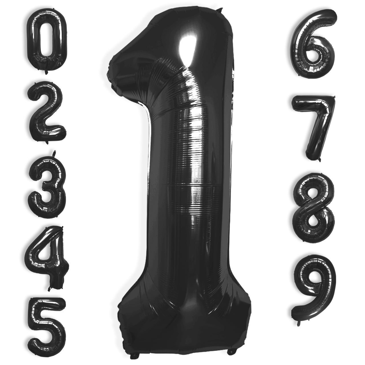 40 Inch Large Black Number Celebration and Decoration Balloon for Birthday Parties, Graduations, Anniversaries, Weddings, Photo Shoots, Special Events