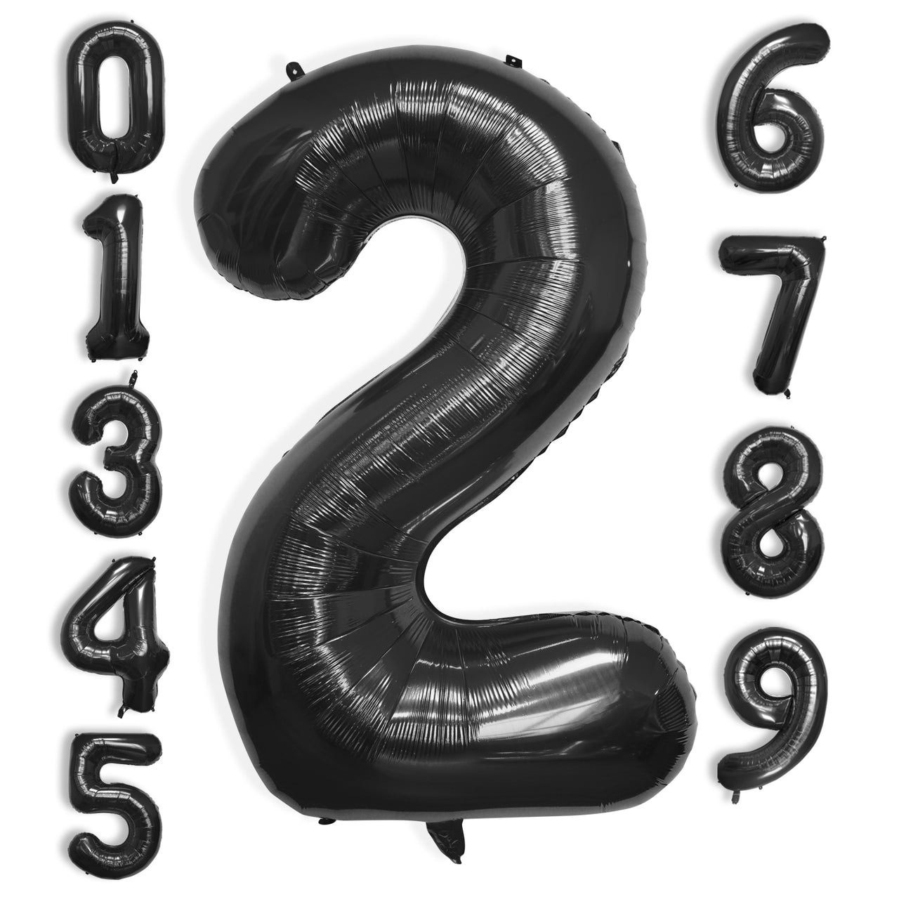 40 Inch Large Black Number Celebration and Decoration Balloon for Birthday Parties, Graduations, Anniversaries, Weddings, Photo Shoots, Special Events