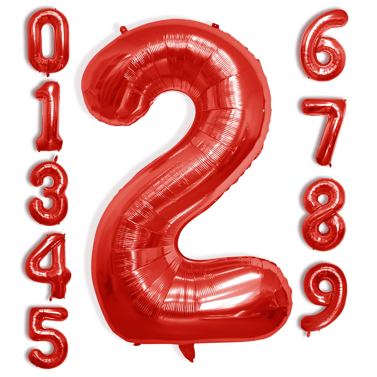 40 Inch Large Red Number Celebration and Decoration Balloon for Birthday Parties, Graduations, Anniversaries, Weddings, Photo Shoots, Special Events