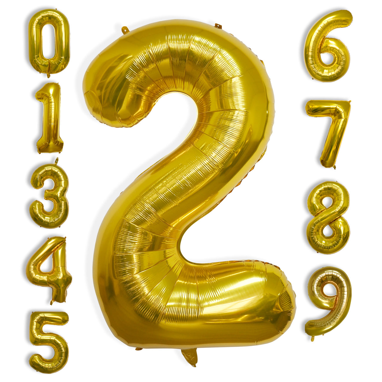 40 Inch Large Gold Number Celebration and Decoration Balloon for Birthday Parties, Graduations, Anniversaries, Weddings, Photo Shoots, Special Events