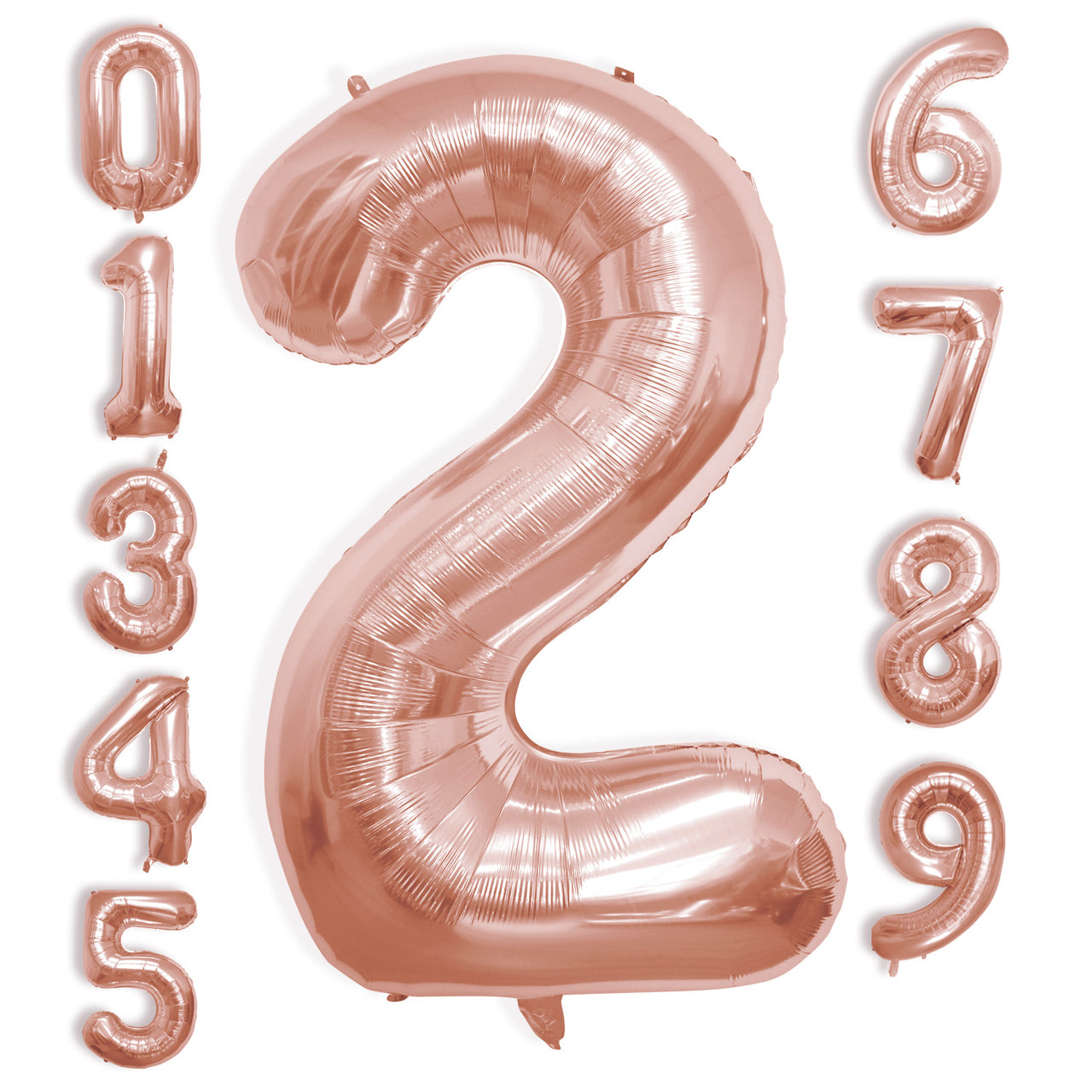 40 Inch Large Rose Gold Number Celebration and Decoration Balloon for Birthday Parties, Graduations, Anniversaries, Weddings, Photo Shoots, Special Events